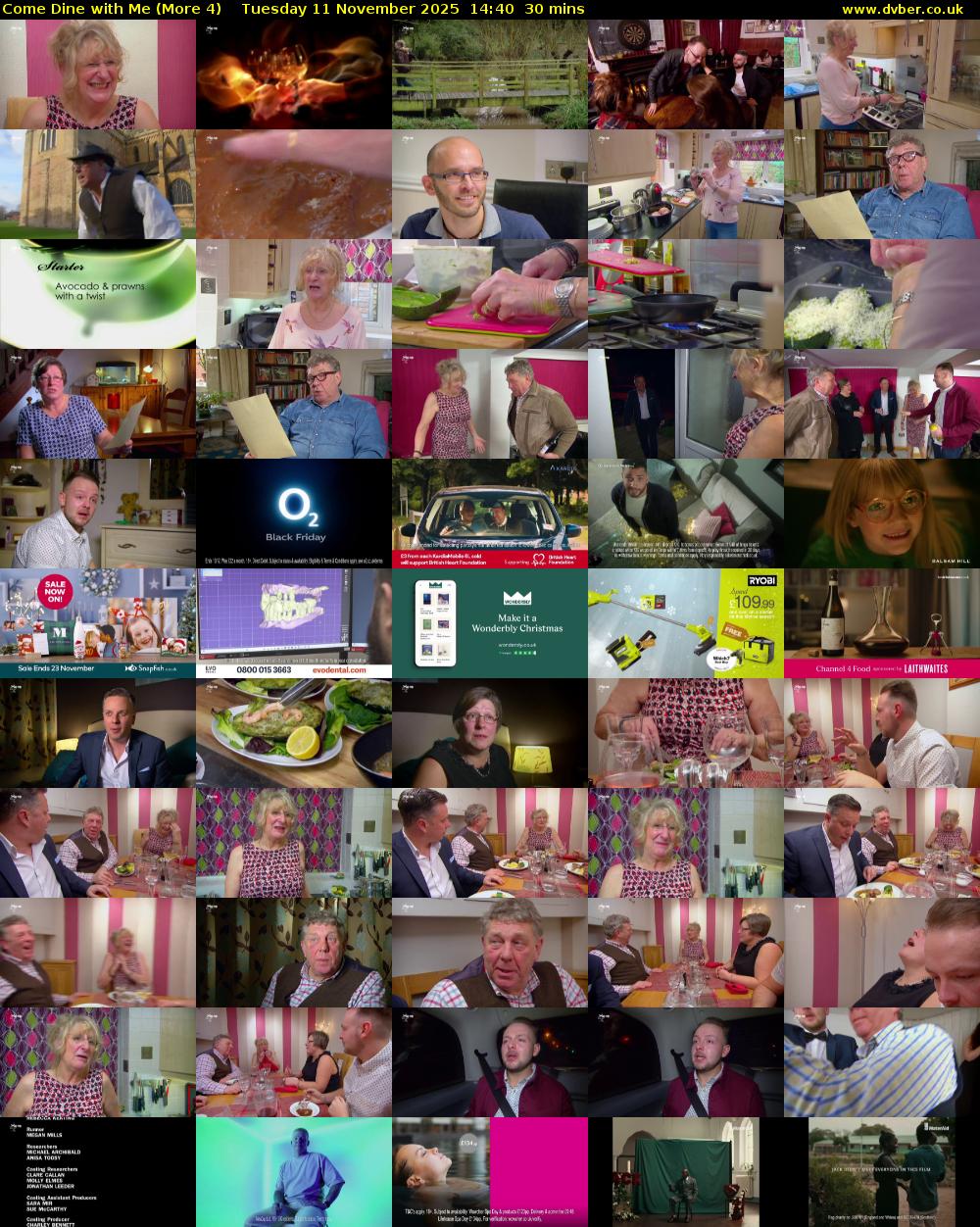 Come Dine with Me (More 4) Tuesday 11 November 2025 14:40 - 15:10