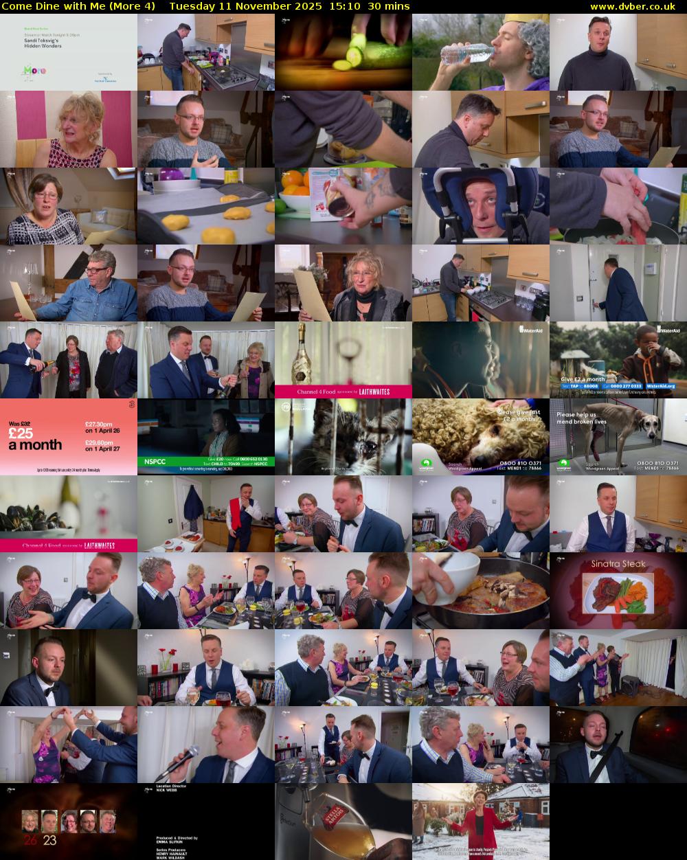 Come Dine with Me (More 4) Tuesday 11 November 2025 15:10 - 15:40