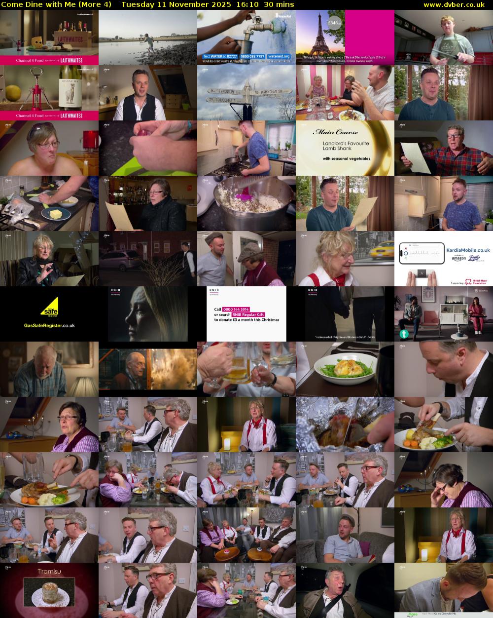 Come Dine with Me (More 4) Tuesday 11 November 2025 16:10 - 16:40