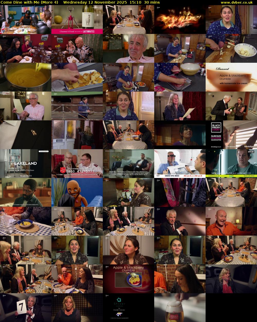 Come Dine with Me (More 4) Wednesday 12 November 2025 15:10 - 15:40