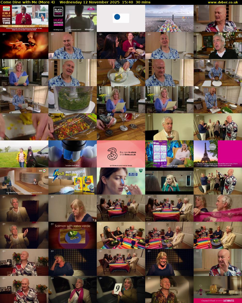 Come Dine with Me (More 4) Wednesday 12 November 2025 15:40 - 16:10