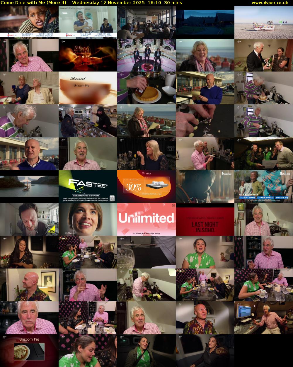 Come Dine with Me (More 4) Wednesday 12 November 2025 16:10 - 16:40
