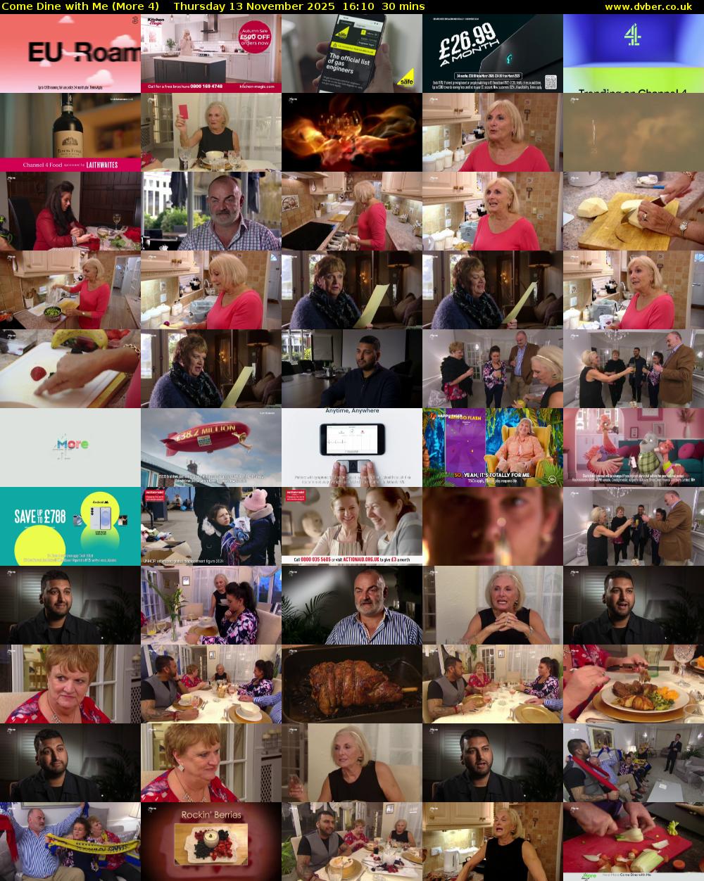 Come Dine with Me (More 4) Thursday 13 November 2025 16:10 - 16:40