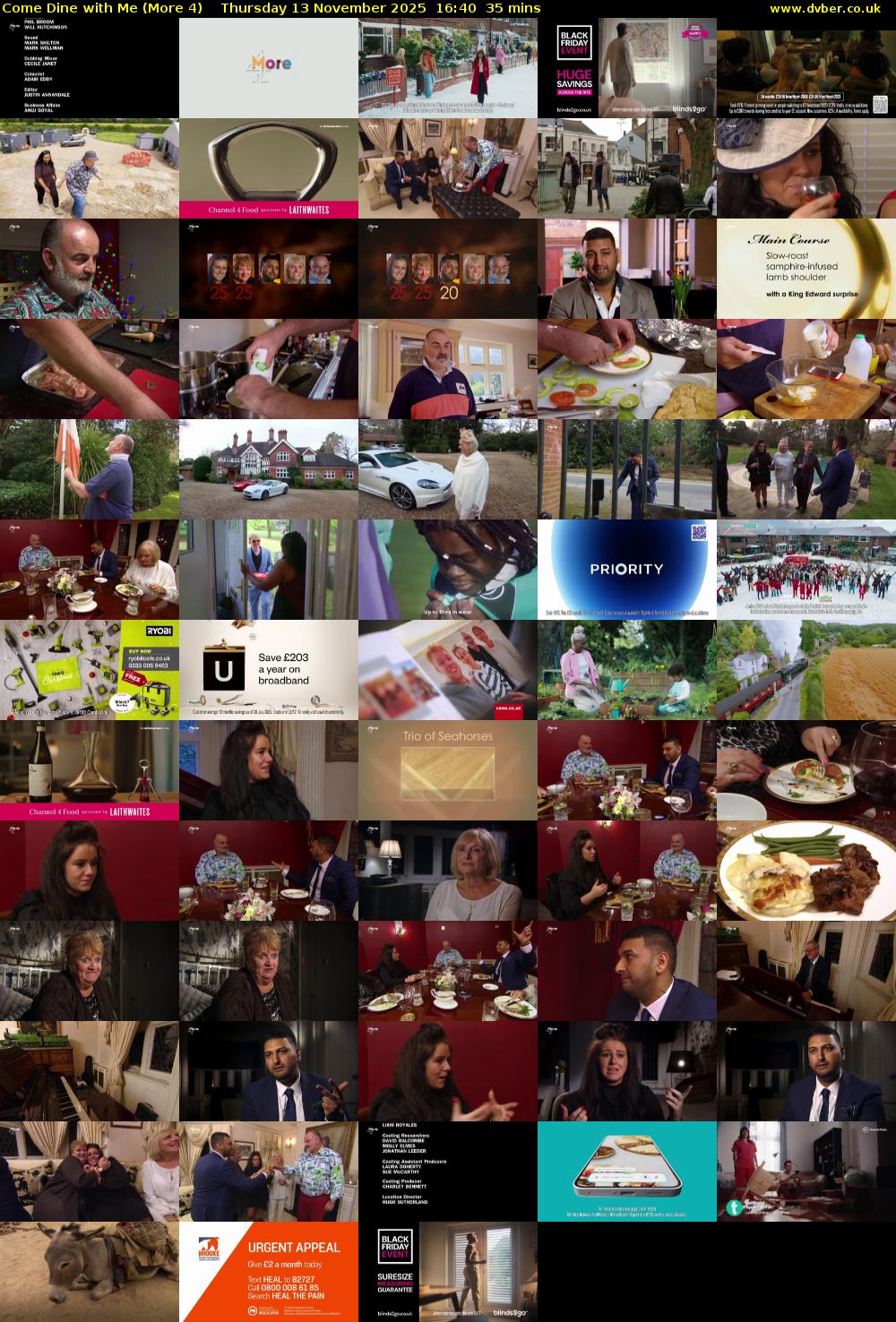 Come Dine with Me (More 4) Thursday 13 November 2025 16:40 - 17:15