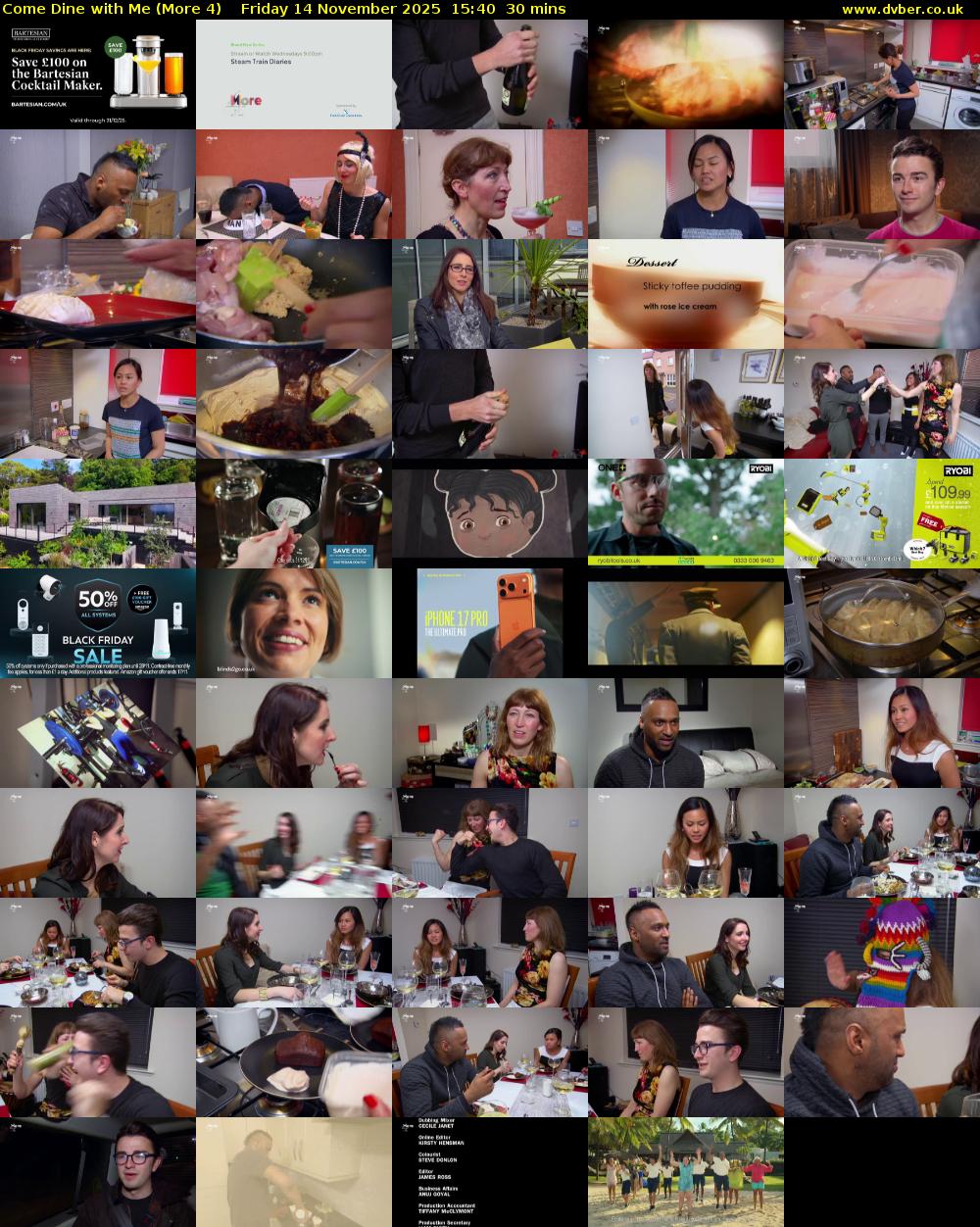 Come Dine with Me (More 4) Friday 14 November 2025 15:40 - 16:10