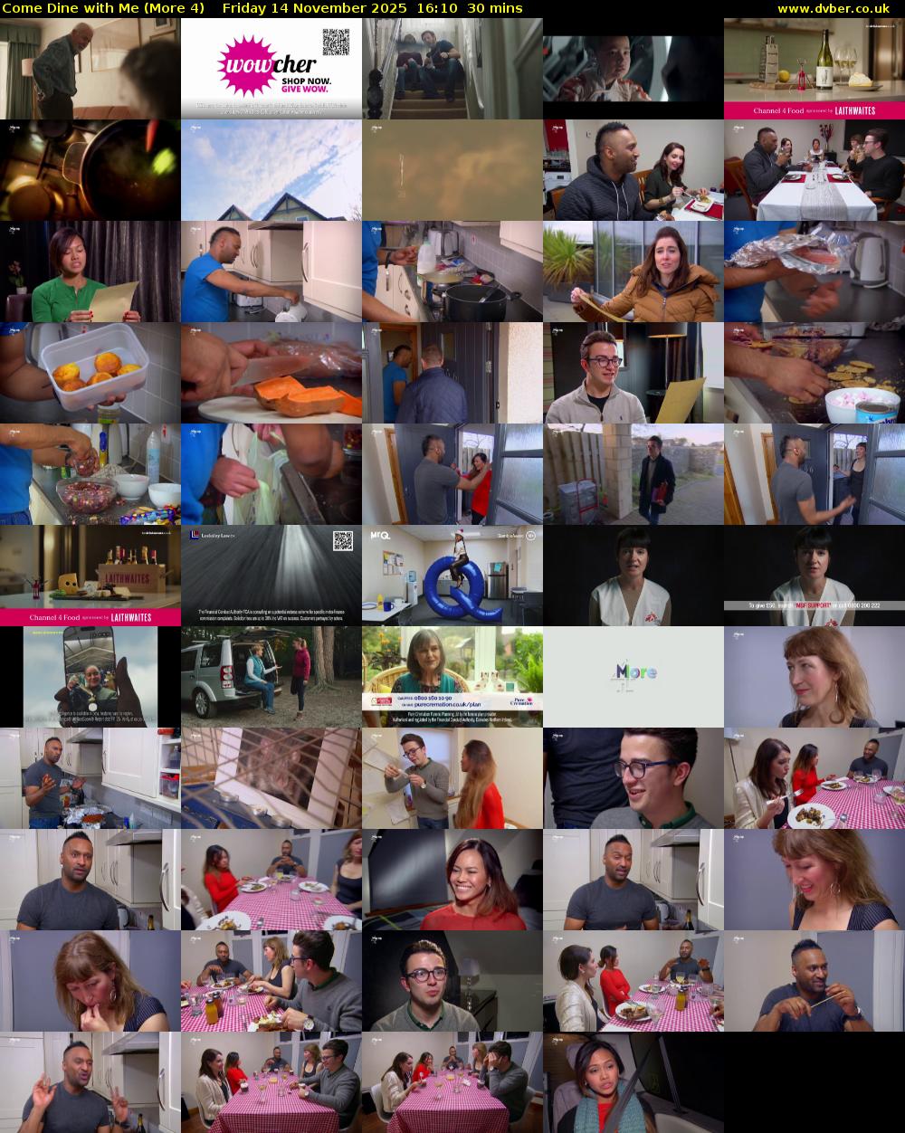 Come Dine with Me (More 4) Friday 14 November 2025 16:10 - 16:40