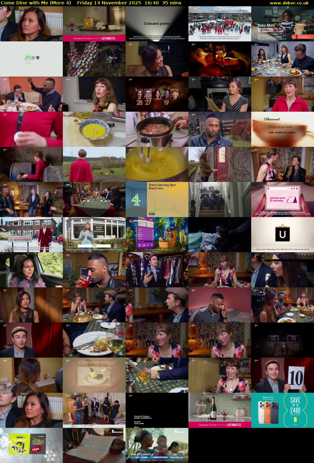 Come Dine with Me (More 4) Friday 14 November 2025 16:40 - 17:15