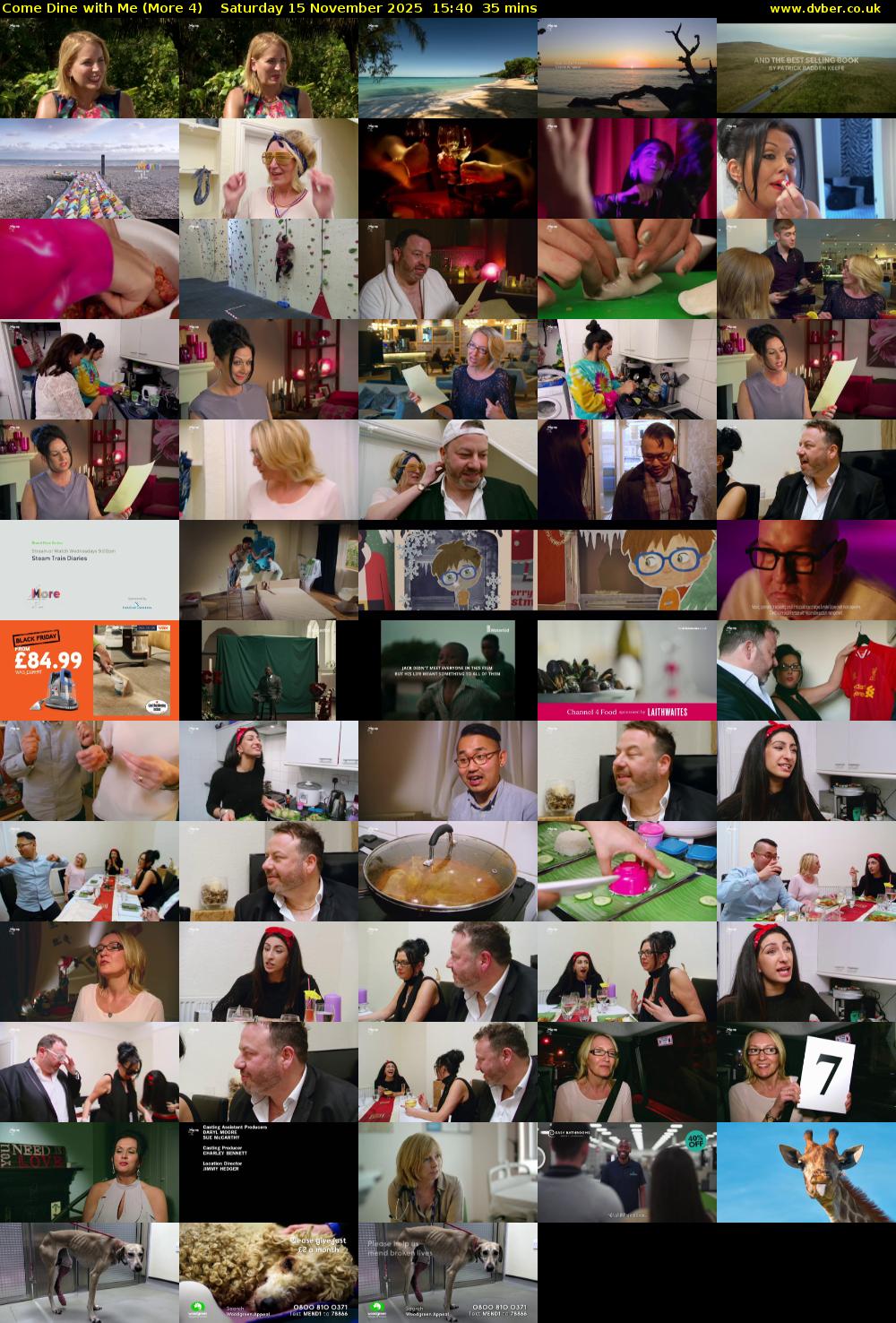 Come Dine with Me (More 4) Saturday 15 November 2025 15:40 - 16:15