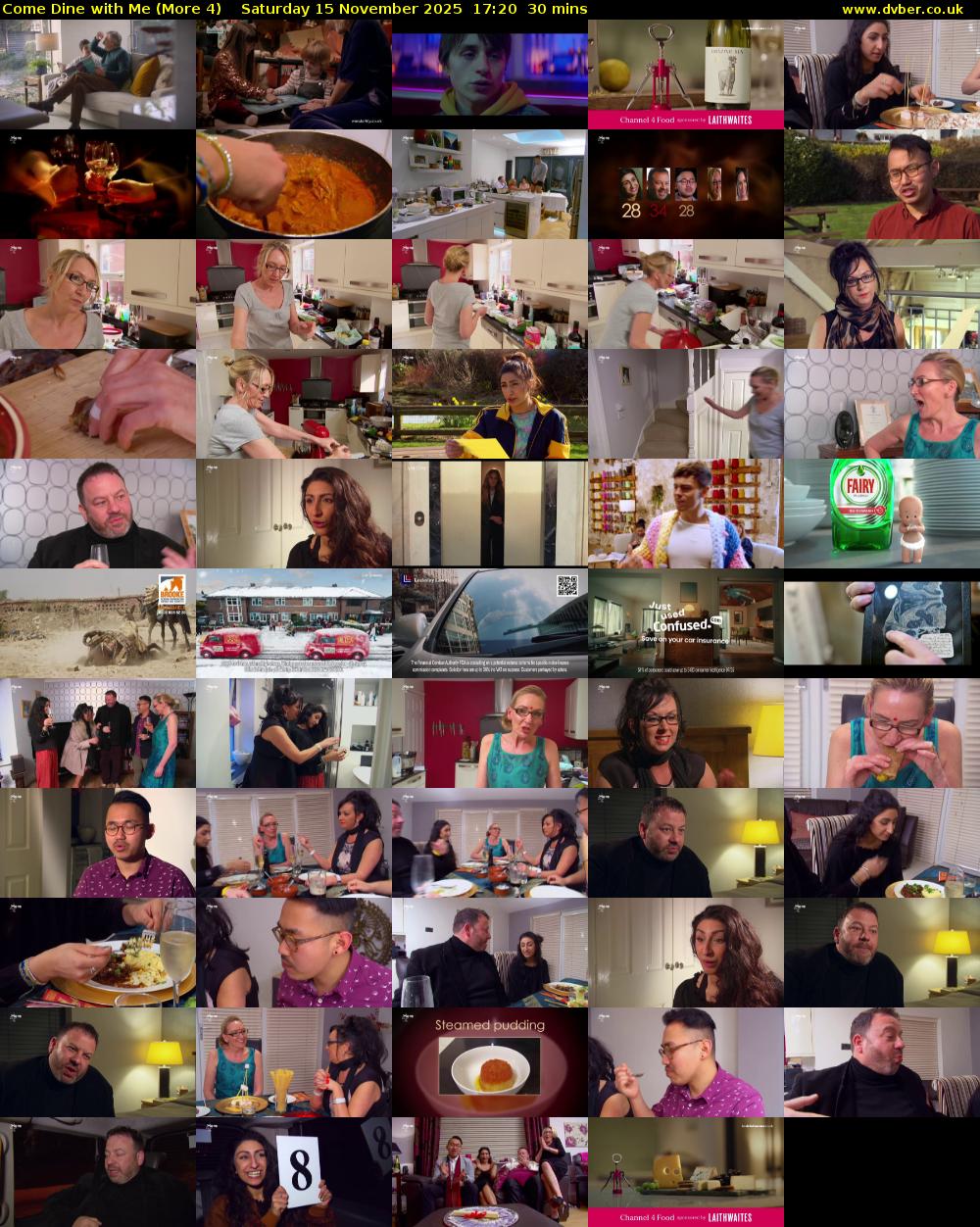 Come Dine with Me (More 4) Saturday 15 November 2025 17:20 - 17:50