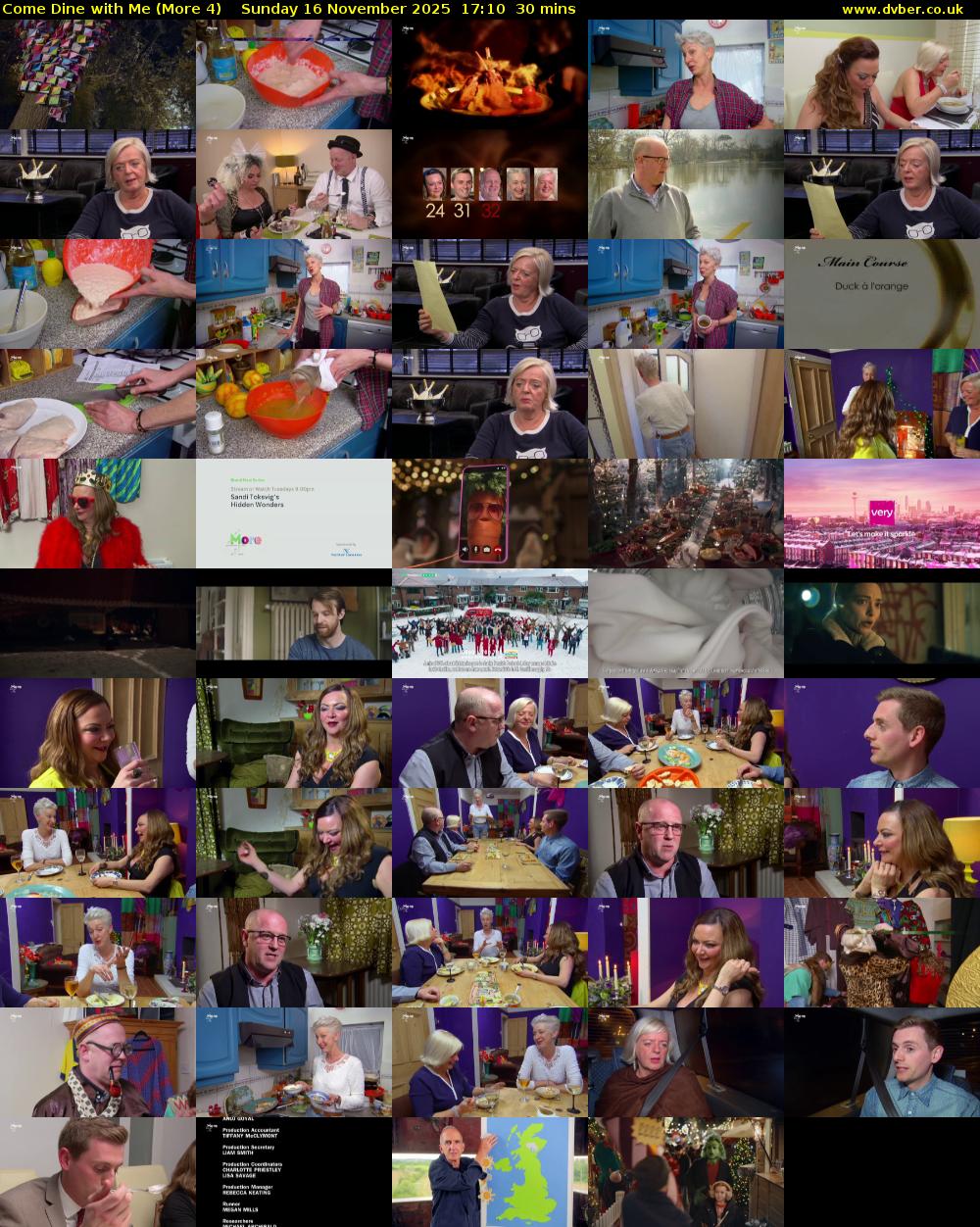 Come Dine with Me (More 4) Sunday 16 November 2025 17:10 - 17:40