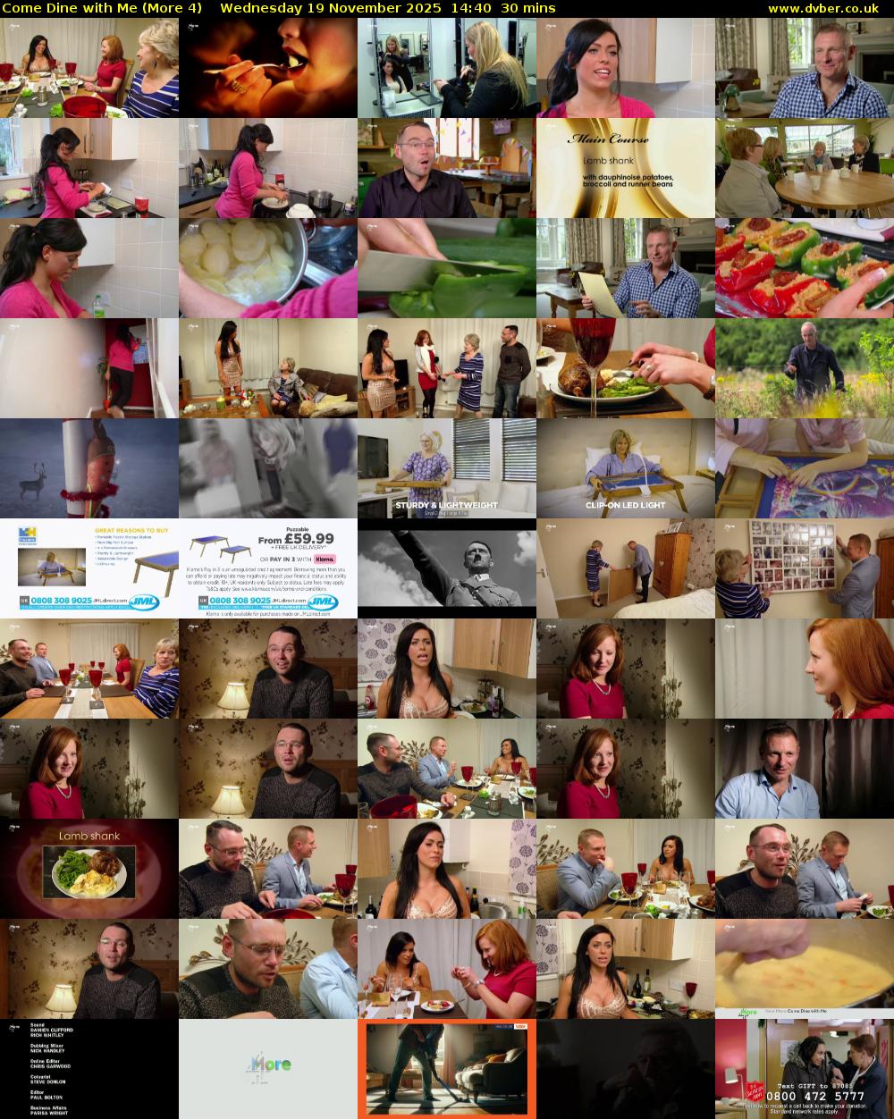 Come Dine with Me (More 4) Wednesday 19 November 2025 14:40 - 15:10