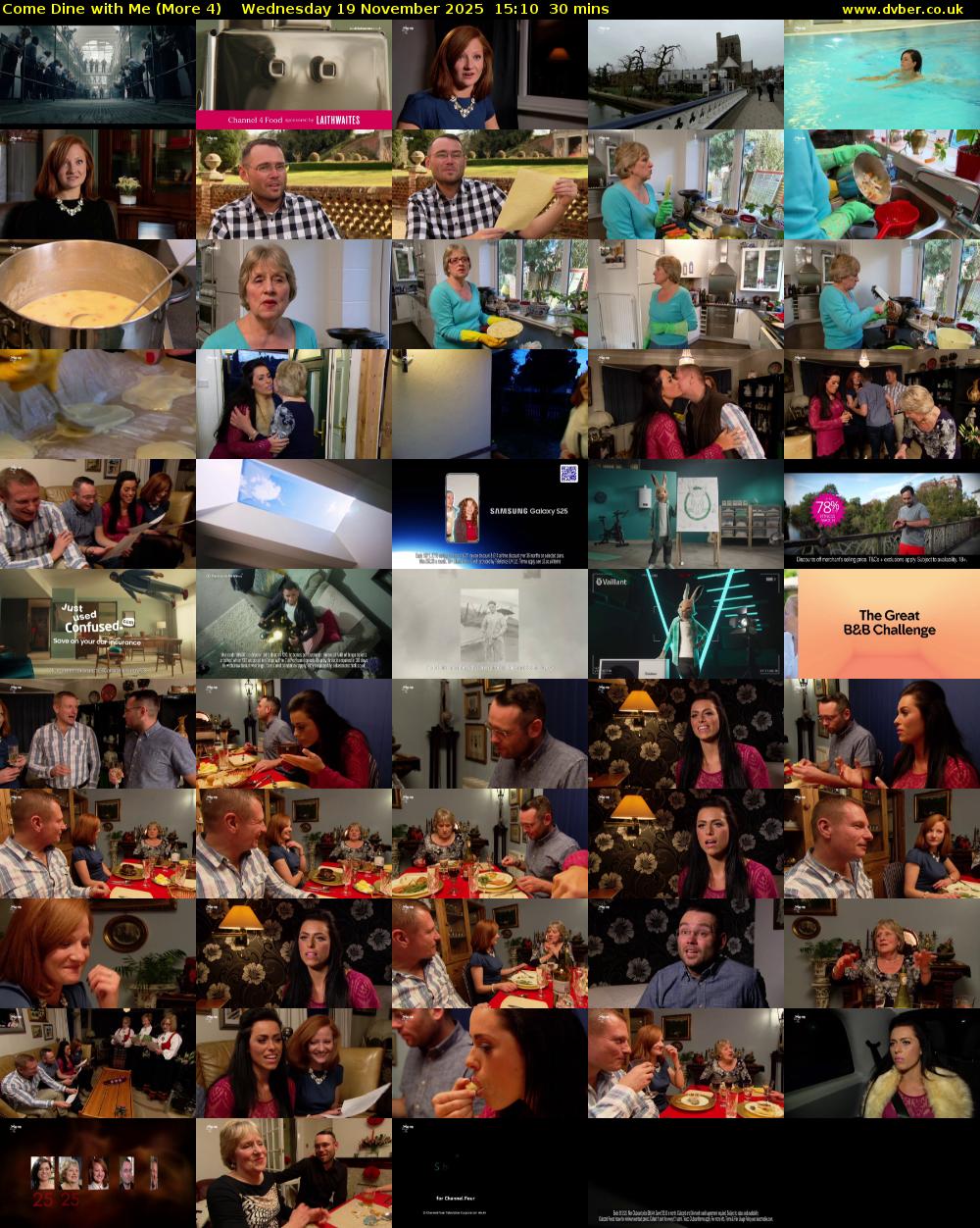 Come Dine with Me (More 4) Wednesday 19 November 2025 15:10 - 15:40