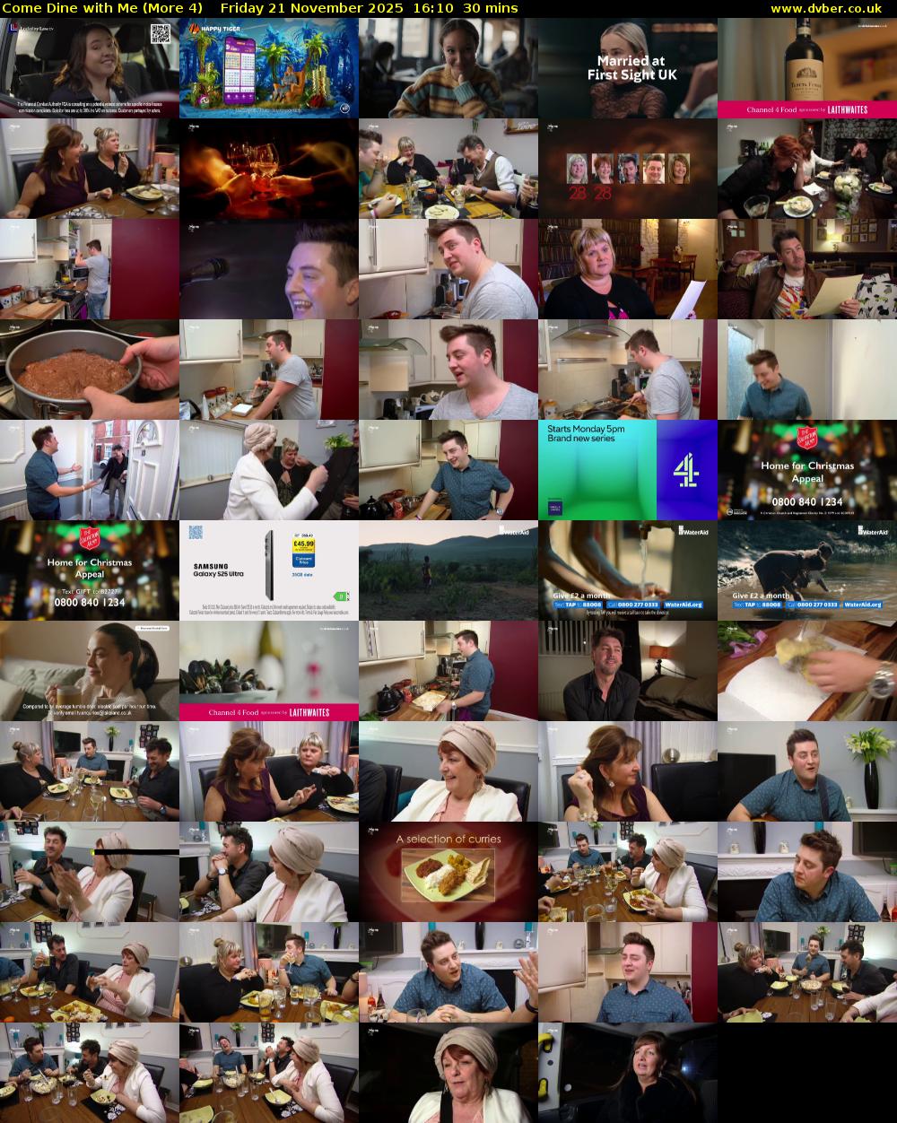 Come Dine with Me (More 4) Friday 21 November 2025 16:10 - 16:40