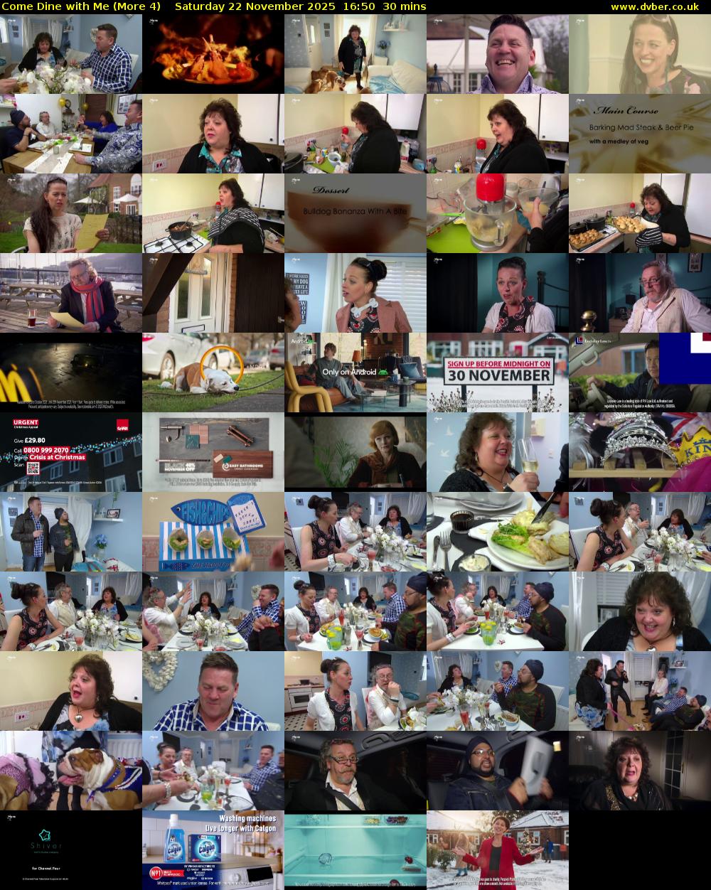 Come Dine with Me (More 4) Saturday 22 November 2025 16:50 - 17:20