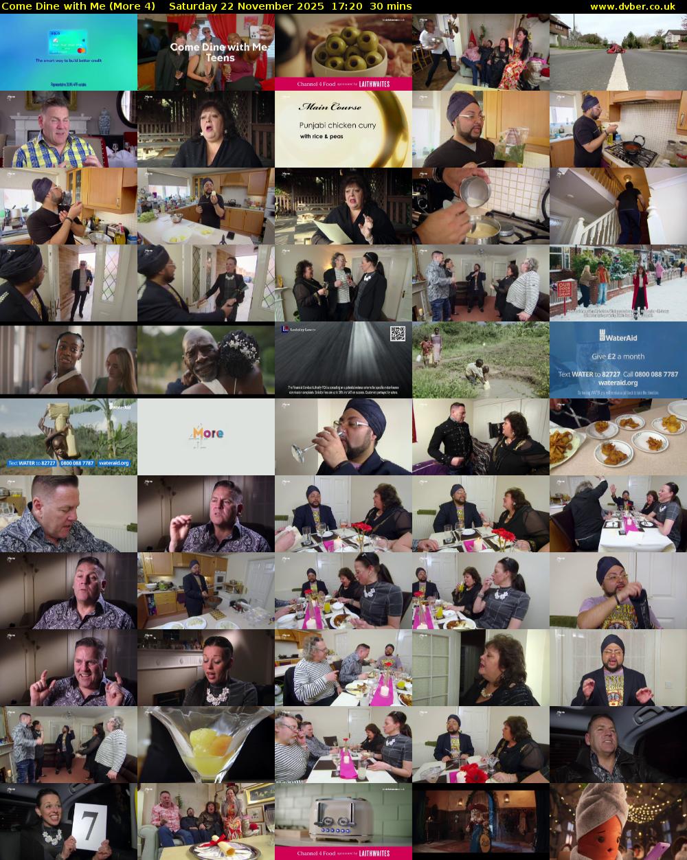 Come Dine with Me (More 4) Saturday 22 November 2025 17:20 - 17:50