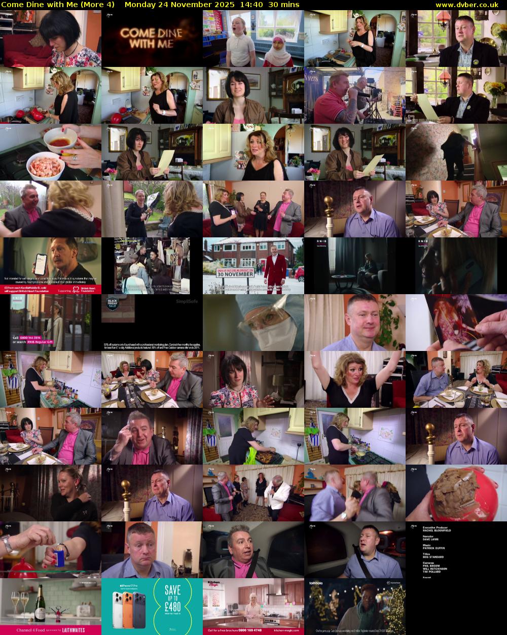 Come Dine with Me (More 4) Monday 24 November 2025 14:40 - 15:10