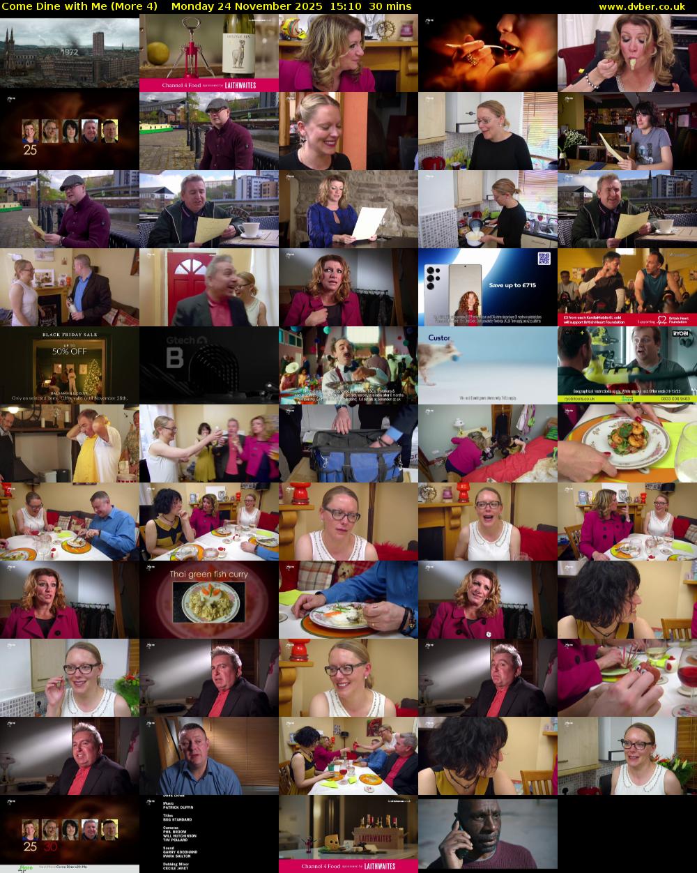 Come Dine with Me (More 4) Monday 24 November 2025 15:10 - 15:40