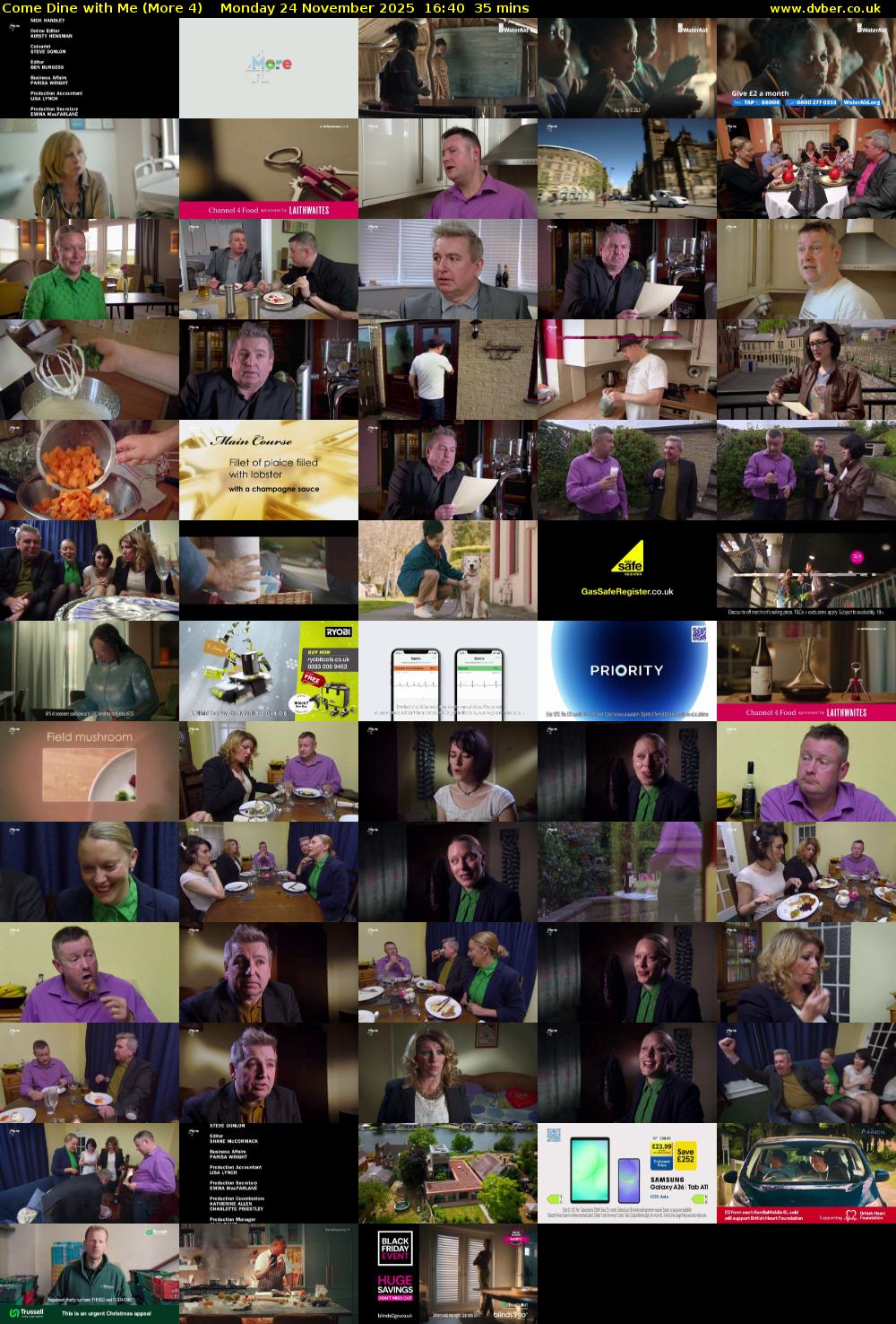 Come Dine with Me (More 4) Monday 24 November 2025 16:40 - 17:15