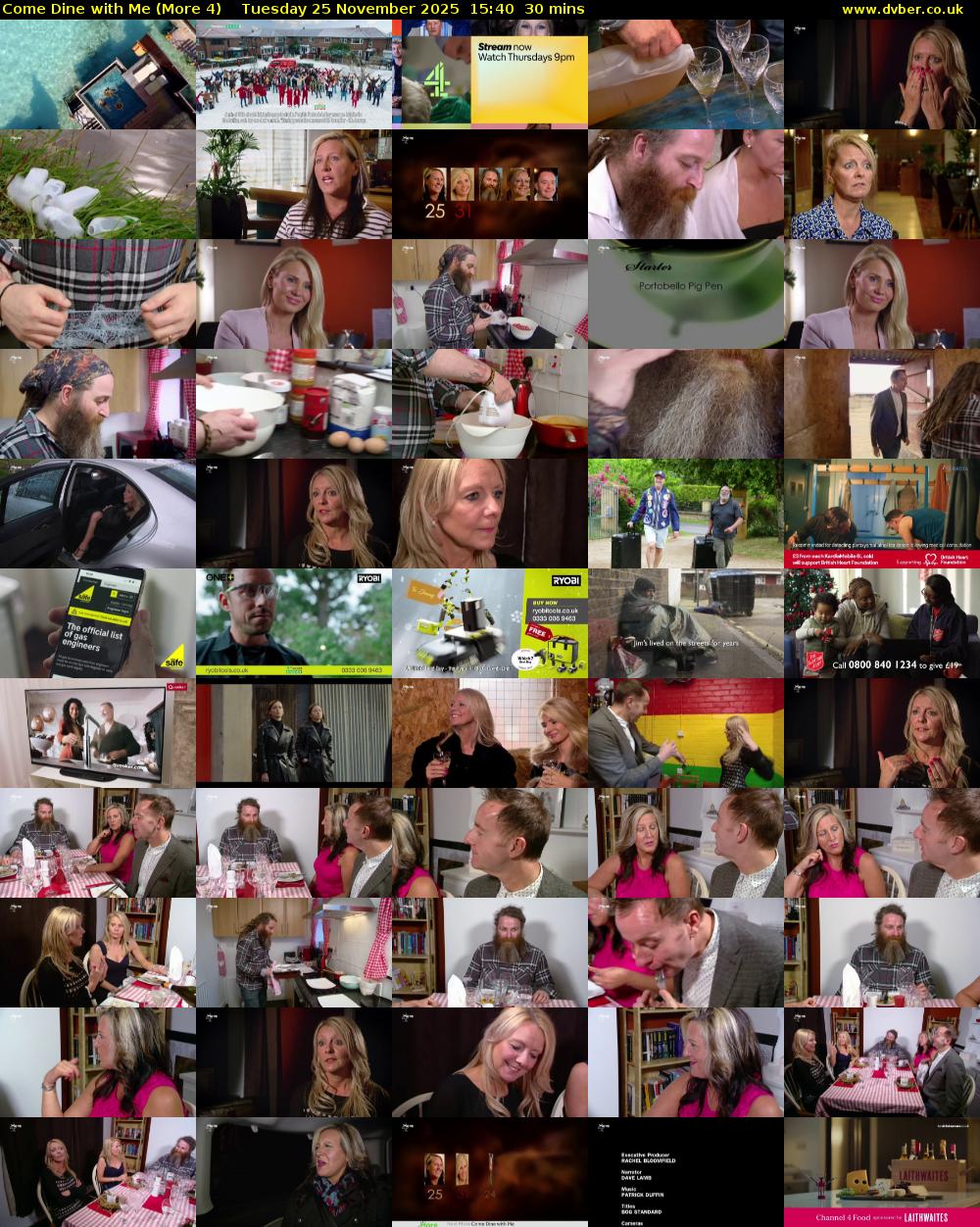 Come Dine with Me (More 4) Tuesday 25 November 2025 15:40 - 16:10