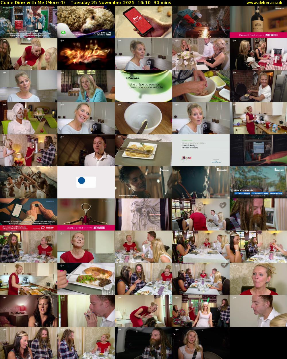 Come Dine with Me (More 4) Tuesday 25 November 2025 16:10 - 16:40