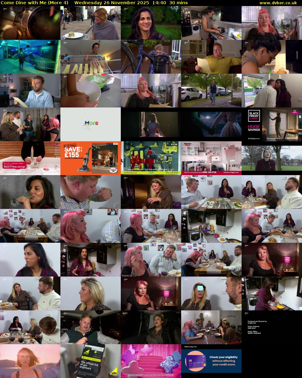 Come Dine with Me (More 4) Wednesday 26 November 2025 14:40 - 15:10