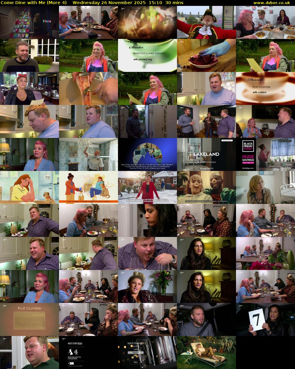 Come Dine with Me (More 4) Wednesday 26 November 2025 15:10 - 15:40