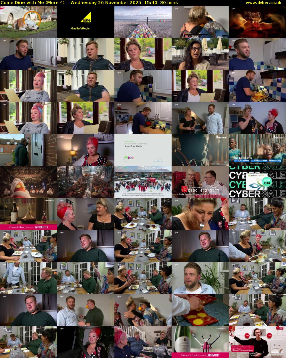 Come Dine with Me (More 4) Wednesday 26 November 2025 15:40 - 16:10