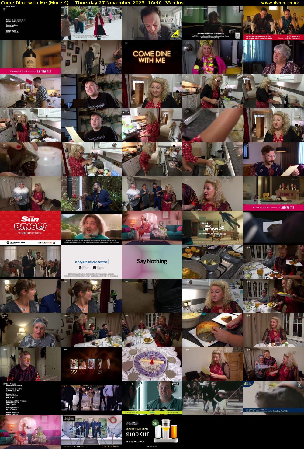 Come Dine with Me (More 4) Thursday 27 November 2025 16:40 - 17:15