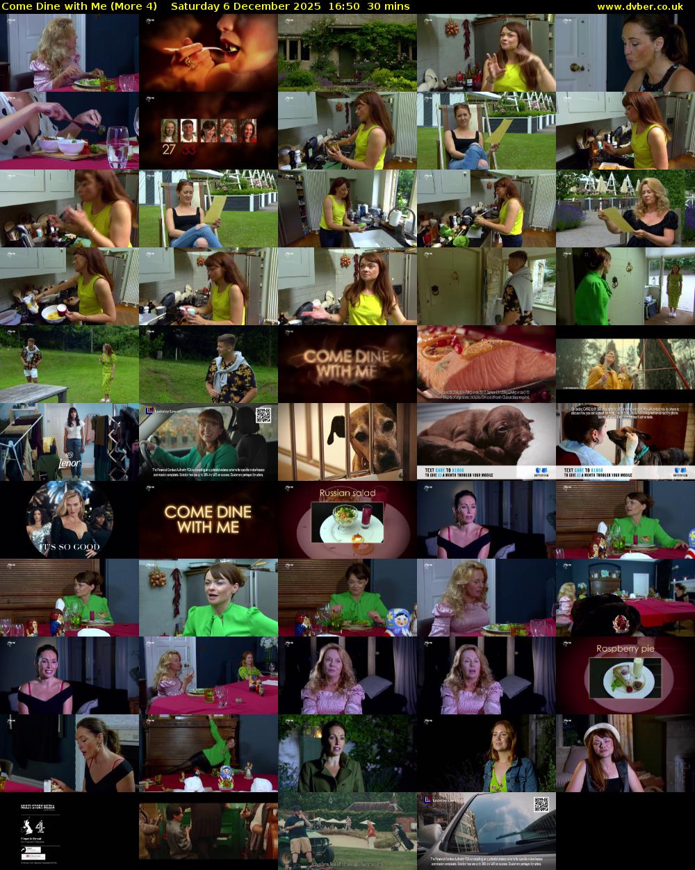 Come Dine with Me (More 4) Saturday 6 December 2025 16:50 - 17:20