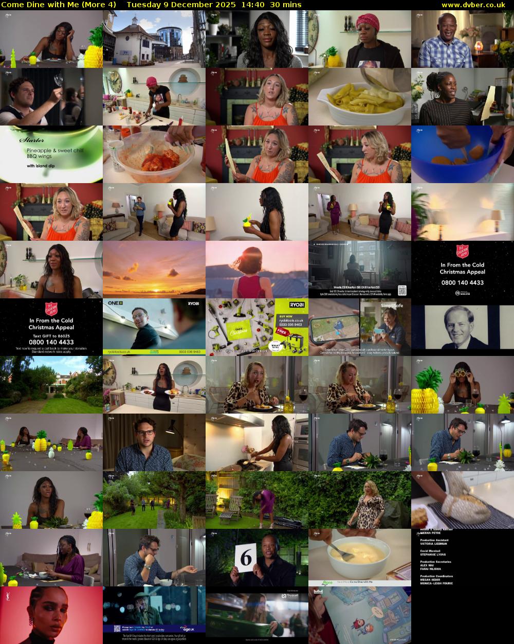 Come Dine with Me (More 4) Tuesday 9 December 2025 14:40 - 15:10