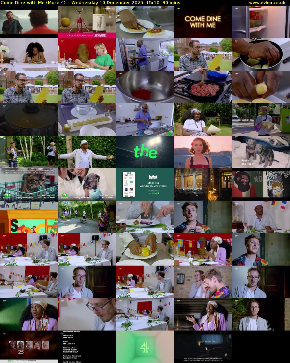 Come Dine with Me (More 4) Wednesday 10 December 2025 15:10 - 15:40