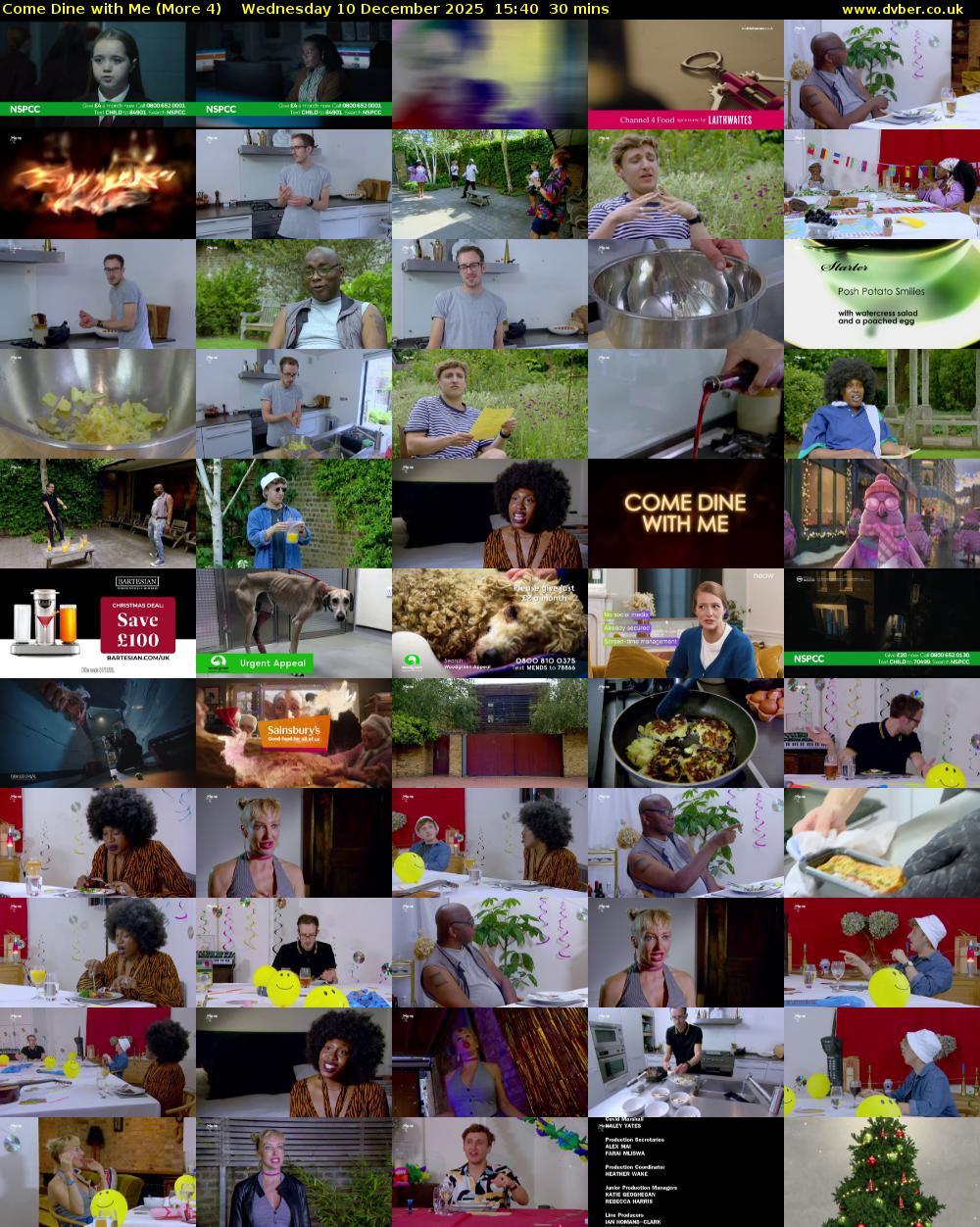 Come Dine with Me (More 4) Wednesday 10 December 2025 15:40 - 16:10