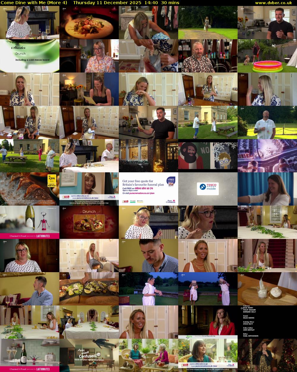 Come Dine with Me (More 4) Thursday 11 December 2025 14:40 - 15:10
