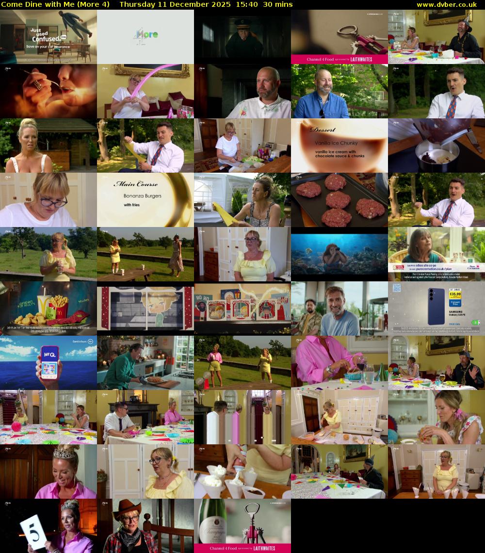 Come Dine with Me (More 4) Thursday 11 December 2025 15:40 - 16:10