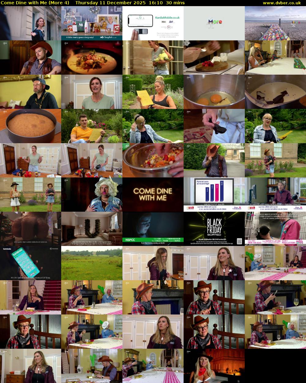 Come Dine with Me (More 4) Thursday 11 December 2025 16:10 - 16:40