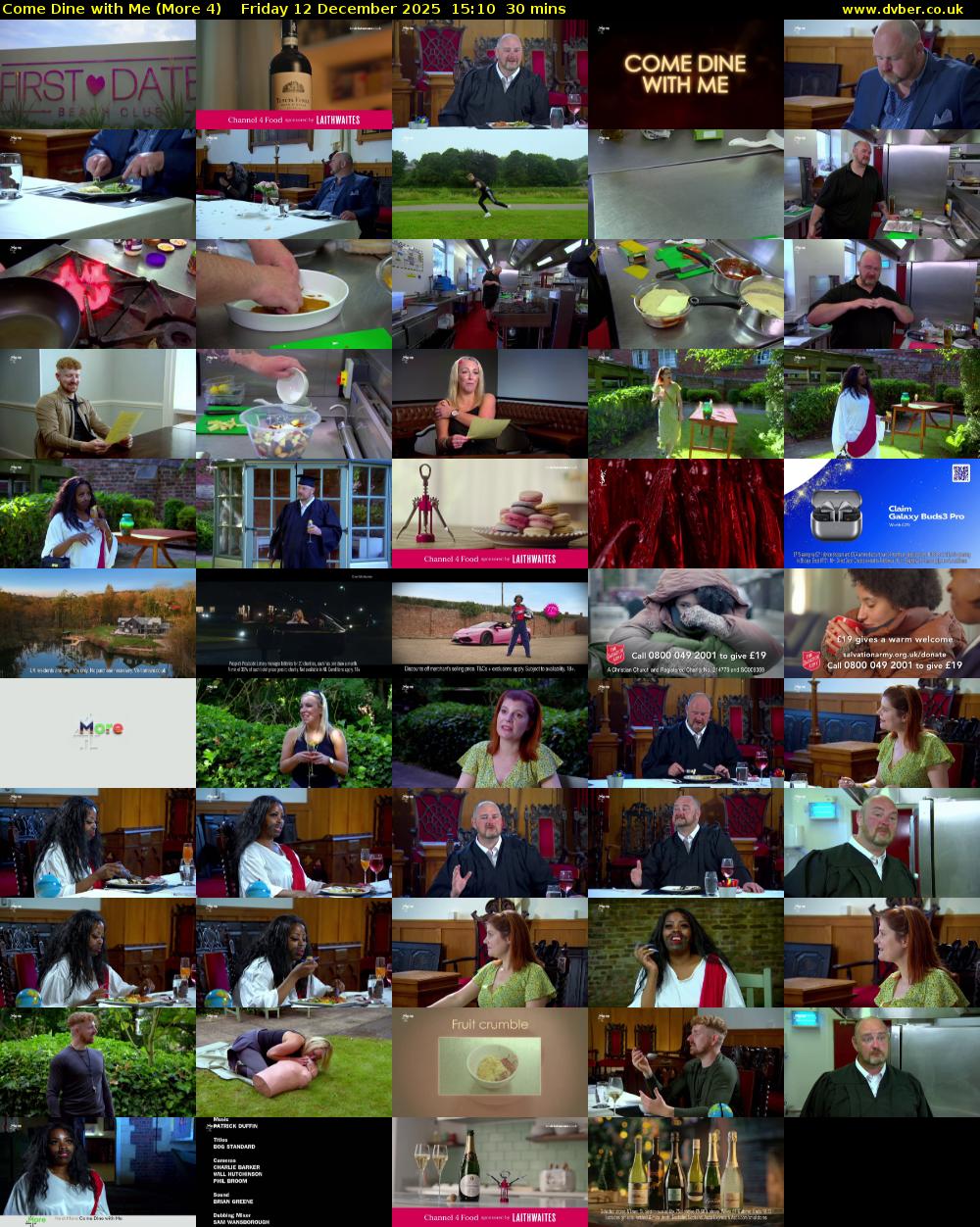 Come Dine with Me (More 4) Friday 12 December 2025 15:10 - 15:40