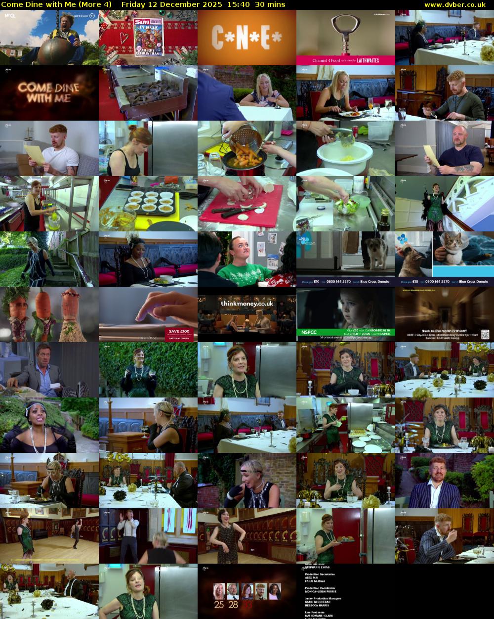 Come Dine with Me (More 4) Friday 12 December 2025 15:40 - 16:10