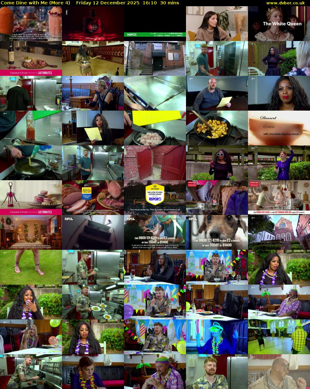 Come Dine with Me (More 4) Friday 12 December 2025 16:10 - 16:40