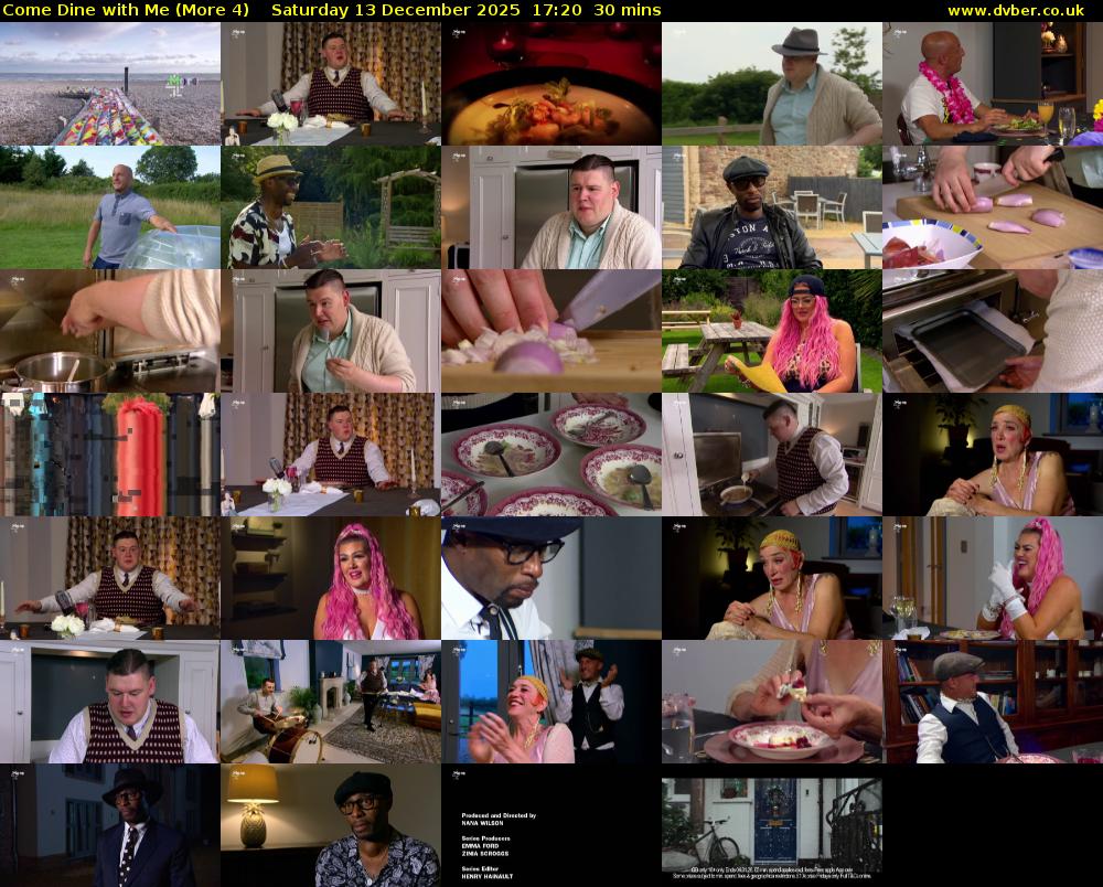 Come Dine with Me (More 4) Saturday 13 December 2025 17:20 - 17:50