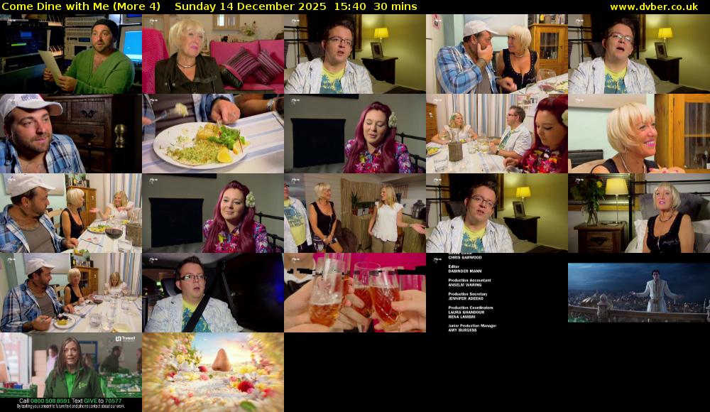 Come Dine with Me (More 4) Sunday 14 December 2025 15:40 - 16:10