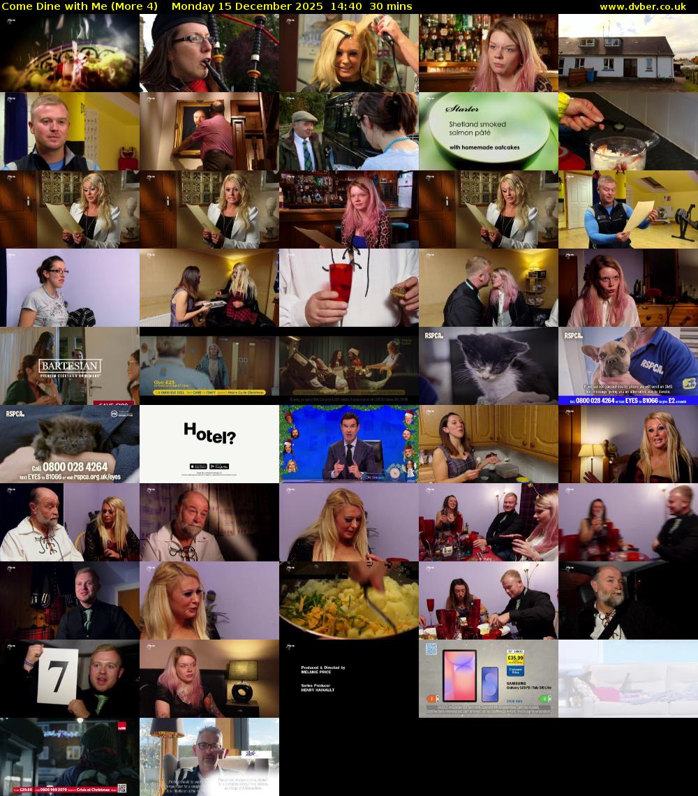 Come Dine with Me (More 4) Monday 15 December 2025 14:40 - 15:10