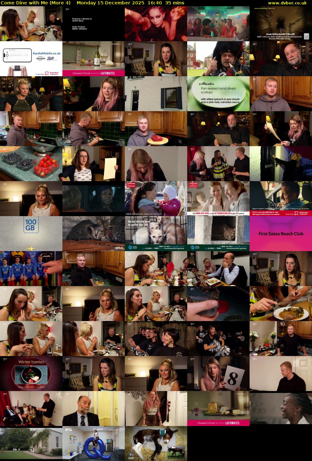 Come Dine with Me (More 4) Monday 15 December 2025 16:40 - 17:15