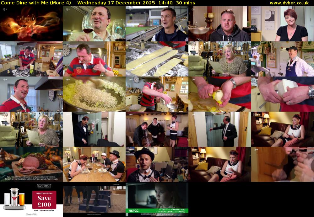Come Dine with Me (More 4) Wednesday 17 December 2025 14:40 - 15:10
