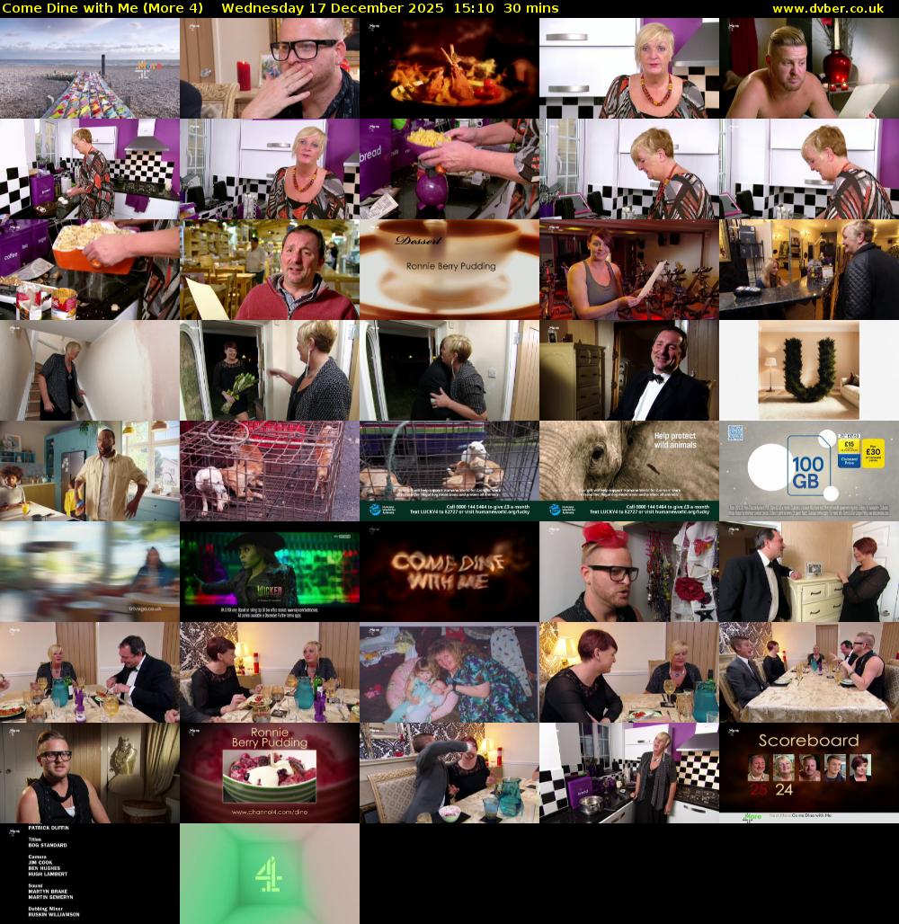 Come Dine with Me (More 4) Wednesday 17 December 2025 15:10 - 15:40