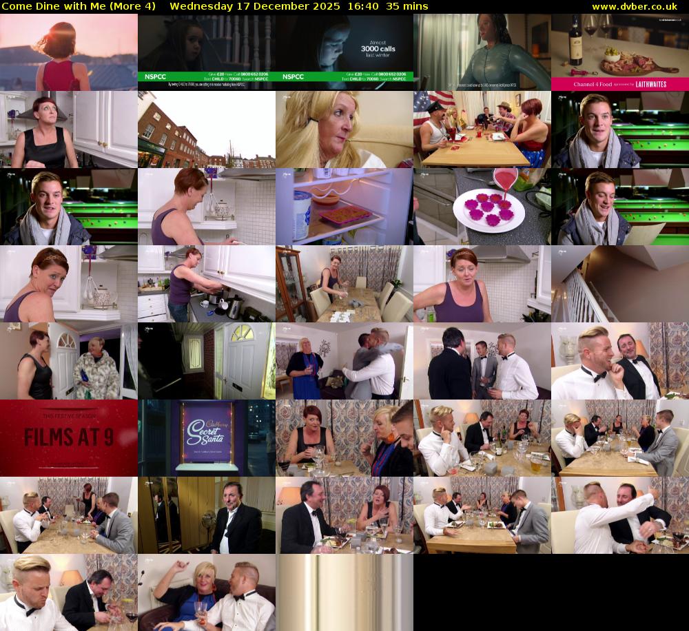 Come Dine with Me (More 4) Wednesday 17 December 2025 16:40 - 17:15