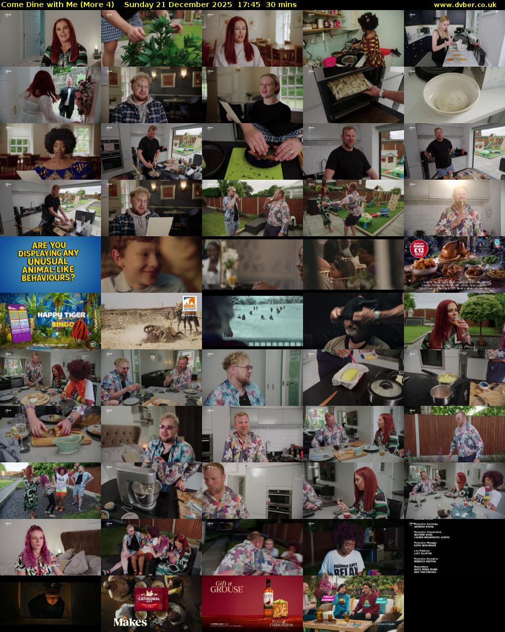Come Dine with Me (More 4) Sunday 21 December 2025 17:45 - 18:15