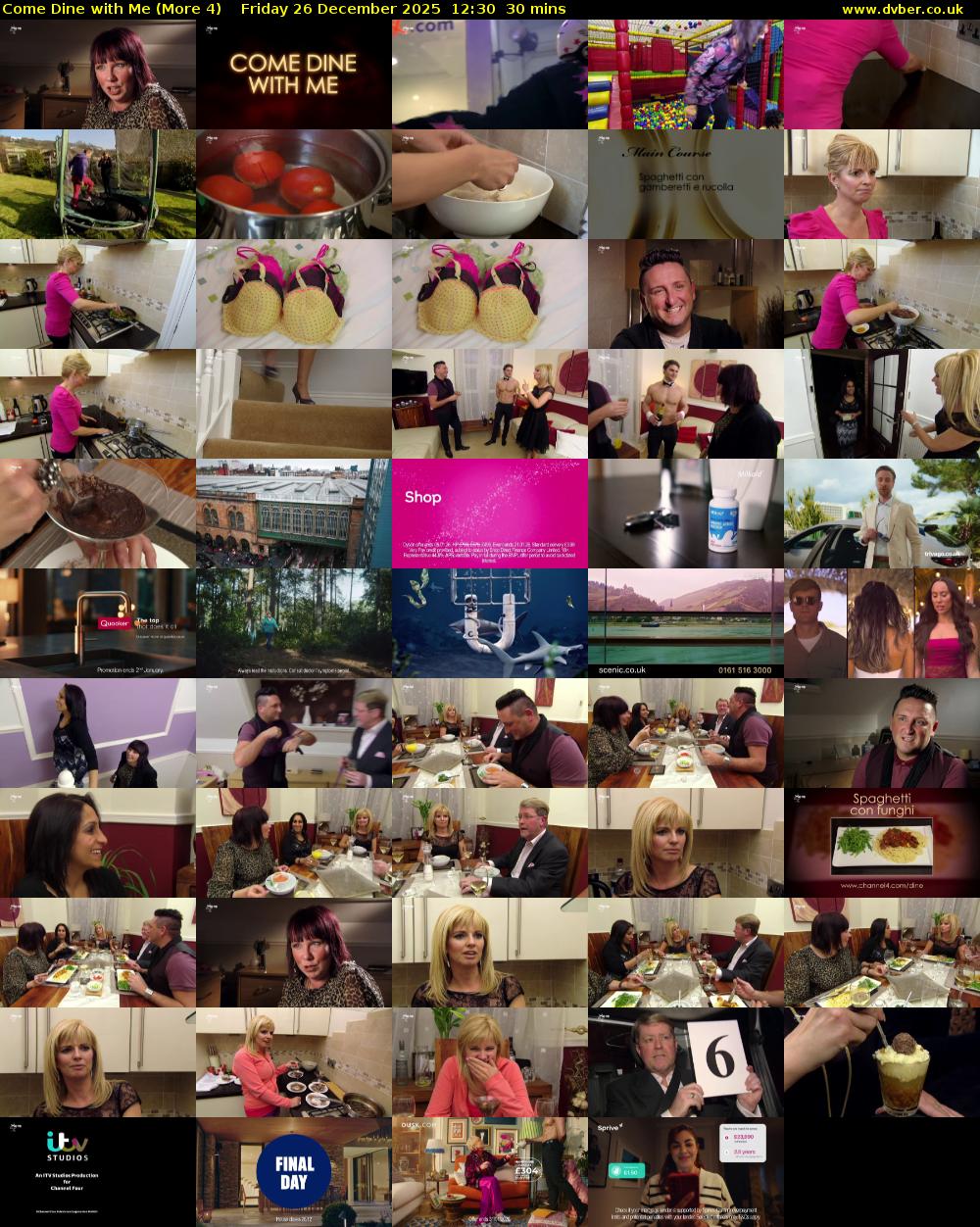 Come Dine with Me (More 4) Friday 26 December 2025 12:30 - 13:00