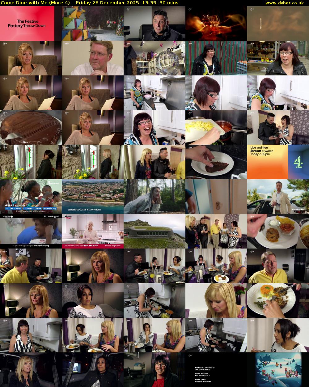 Come Dine with Me (More 4) Friday 26 December 2025 13:35 - 14:05