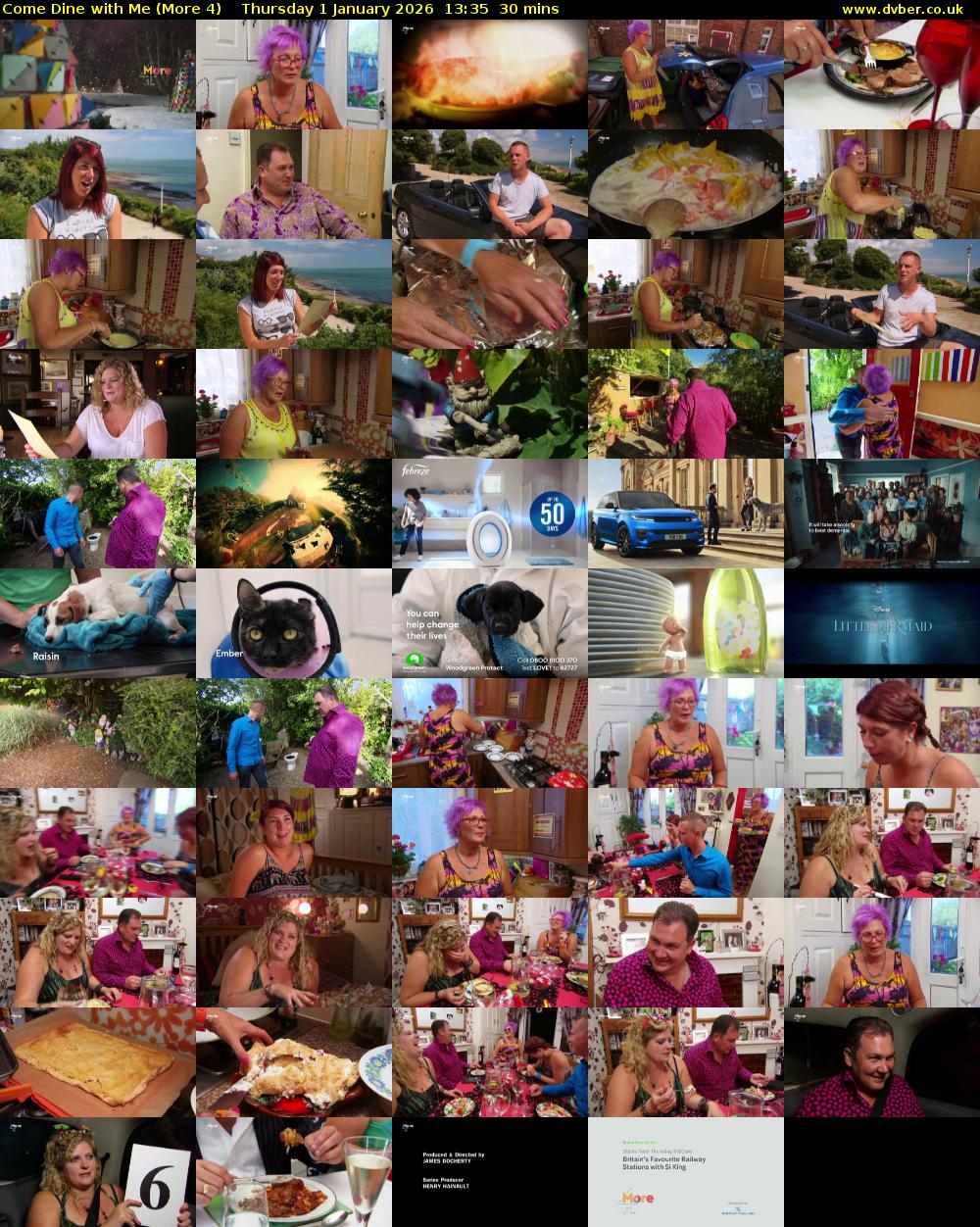 Come Dine with Me (More 4) Thursday 1 January 2026 13:35 - 14:05