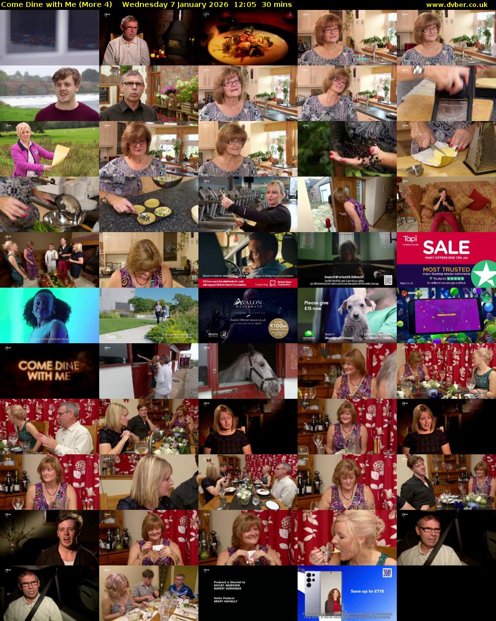 Come Dine with Me (More 4) Wednesday 7 January 2026 12:05 - 12:35